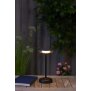LED Solar Tischlampe Tischleuchte mit Akku Cocktaillampe USB-C stufenlos dimmbar - schwarz