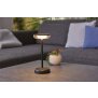 LED Solar Tischlampe Tischleuchte mit Akku Cocktaillampe USB-C stufenlos dimmbar - schwarz