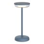 LED Solar Tischlampe Tischleuchte mit Akku Cocktaillampe USB-C stufenlos dimmbar wetterfest - blau