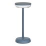 LED Solar Tischlampe Tischleuchte mit Akku Cocktaillampe USB-C stufenlos dimmbar wetterfest - blau