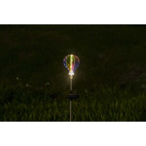 B-Ware LED Solar Gartenstäbe Außenbereich automatische Beleuchtung umweltfreundlich einfache Installation wetterbeständig Heiluftballon Glitzer