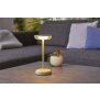LED Solar Tischlampe Tischleuchte mit Akku Cocktaillampe USB-C stufenlos dimmbar - 2er-Set blau