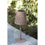 B-Ware LED Solar Metal Tischleuchte Dekolampe Dämmerungssensor Schattenspiel orientalisch fuchsrot