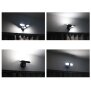 LED Strahler Batterie 2 Fluter-Köpfe Bewegungsmelder Schwenkbar 400 Lumen - Schwarz