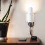 B-Ware Spotlight Wallcharger | SWC 100 - 202 x 52 x 92 mm - Kunststoff und Metall - modern