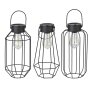LED Solar Laterne Dämmerungssensor Garten Balkon Modern Industrielook IP44
