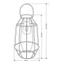 LED Solar Laterne Dämmerungssensor Garten Balkon Modern Industrielook IP44 Laterne
