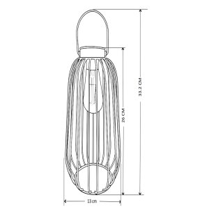 LED Solar Laterne Dämmerungssensor Garten Balkon Modern Industrielook IP44 Rund