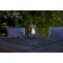 LED Solar Laterne Dämmerungssensor Garten Balkon Modern Industrielook IP44 Rund