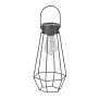 LED Solar Laterne Dämmerungssensor Garten Balkon Modern Industrielook IP44 Diamant