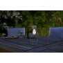 LED Solar Laterne Dämmerungssensor Garten Balkon Modern Industrielook IP44 Diamant