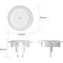 B-Ware Northpoint LED Nachtlicht mit Bewegungssensor, USB-Anschluss, drei Betriebsarten 1600K, rund