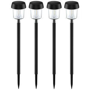 4er Set LED Solar Wegleuchte Dämmerungssensor...