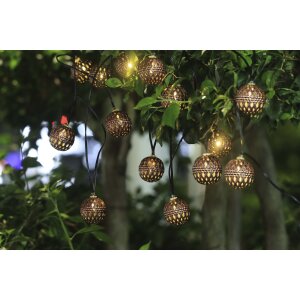 Orientalische Solarlampen Dekoleuchte Dämmerungssensor Wegeleuchte Lichterkette Tischlampe - Kugeln