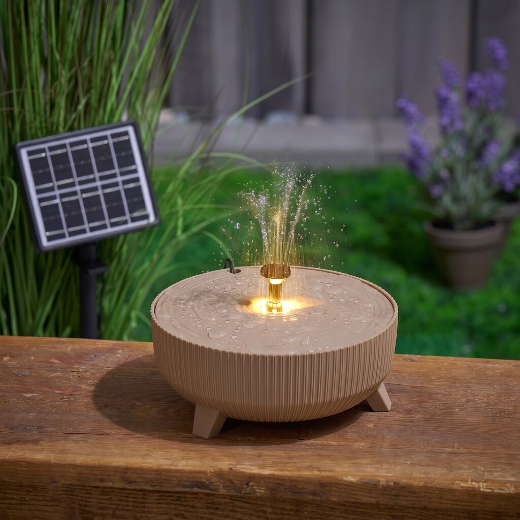 Wunderschne Solar Springbrunnen Dehner Bild