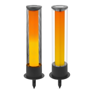 LED Solar Flammenlichtsäule 59 cm hoch Flammeneffekt...