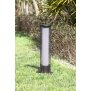 LED Solar Flammenlichtsäule 59 cm hoch Flammeneffekt oder Dauerlicht mit austauschbarem - Netzoptik
