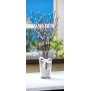 LED Pflanze Dekozweige Weidenzweige Weidenkätzchen Lichterzweige Dekoration 50cm hoch Timerfunktion inkl. Batterien 18 warmweiße LED