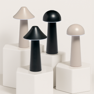 Moderne LED Tischleuchte in Pilzform im 3er-Set für...