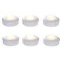 LED Spots 6er Set Beleuchtung Set bis zu 35 Stunden Laufzeit Unterbau Küchenlampe - 6er AA-Batterien