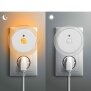 LED Nachtlicht Bernsteinweißes Licht (1500-1800K) 4 Stk. Rund mit - 4 Stk. Rund mit Bewegungsmelder