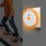 LED Nachtlicht Bernsteinweißes Licht (1500-1800K) 4 Stk. Rund mit - 4 Stk. Rund mit Bewegungsmelder