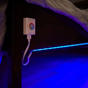 2er-Set Aufladbarer LED Streifen 100cm Farbwechsel Bewegungsmelder Innenbereich - 2er-Set RGB Bunt