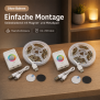 2er-Set Aufladbarer LED Streifen 100cm Farbwechsel Bewegungsmelder Innenbereich - 2er-Set RGB Bunt