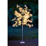 LED Baum mit 120 weißen Blüten Wunderschönes warmweißes Licht 150m Höhe Timer Integriert 5m