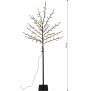 Dekorativer LED Baum mit 150 warmweißen LEDs Höhe 150 cm mit Timer 6 Stunden An 18 Stunden Aus 5 m