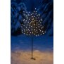 Dekorativer LED Baum mit 150 warmweißen LEDs Höhe 150 cm mit Timer 6 Stunden An 18 Stunden Aus 5 m
