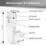 LED Orientierungsleuchte 2er-Set mit Bewegungsmelder  Nachtlicht mit Induktionsladung
