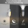 LED Orientierungsleuchte 2er-Set mit Bewegungsmelder  Nachtlicht mit Induktionsladung