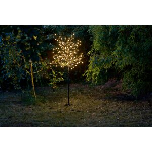 B-Ware Dekorativer LED Baum mit 150 warmweißen LEDs Höhe 150 cm mit Timer 6 Stunden An 18 Stunden