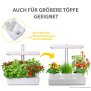 LED Hydroponisches Anzuchtsystem Pflanzenleuchte Gewächslampe 20W 1350 Lumen 11 Zuchtkörbe