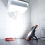 B-Ware Northpoint LED Baustrahler Arbeitsstrahler 50W mit stabilem Standgestell 2x rückseitige Steckdose 5m Kabel 4000K neutralweiß Ein/Aus Schalter