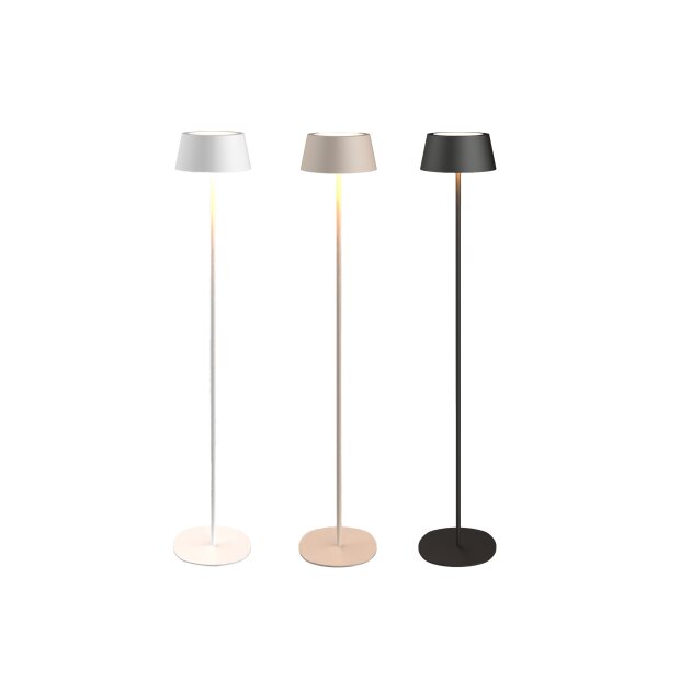 Akku LED Stehleuchte dimmbar kabellos höhenverstellbar bis 120cm warmweiß Stehlampe In- und Outdoor