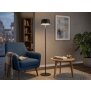 Akku LED Stehleuchte dimmbar kabellos höhenverstellbar bis 120cm warmweiß Stehlampe In - schwarz