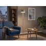 Akku LED Stehleuchte dimmbar kabellos höhenverstellbar bis 120cm warmweiß Stehlampe In- und - beige