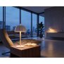 Northpoint LED Umbrella Tischlampe Akku dimmbar Touch Outdoor Indoor warmweiß 2700K 100lm kabellos Tischleuchte Metall IP44 Garten Balkon Terrasse 2er Set weiß