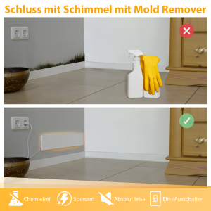 Infrarot Anti-Schimmel-Heizung Heizpaneel elektrischer Wand Schimmelentferner 1x Panel - 1 Stück