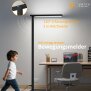 LED Stehlampe 100W mit Bewegungsmelder & Touchsteuerung  5800 Lumen, 4000K - schwarz