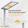 LED Stehlampe 100W mit Bewegungsmelder & Touchsteuerung  195cm hoch 5800 Lumen, 4000K - weiß