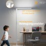 LED Stehlampe 100W mit Bewegungsmelder & Touchsteuerung  195cm hoch 5800 Lumen, 4000K - weiß
