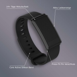 Smart Band Fitness-Tracker, Smart Band Smartwatch, 24/7 Aktivitäts, Emotions und Schlaftracker mit