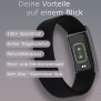Smart Band Fitness-Tracker, Smart Band Smartwatch, 24/7 Aktivitäts, Emotions und Schlaftracker mit