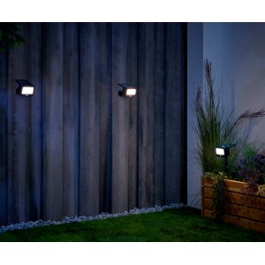 LED Solar Strahler Fluter Sicherheitsleuchte mit Funk-Aktivierung Bewegungsmelder - 6