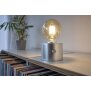 Vintage Akku Glühbirne Edison LED Tischlampe USB-C dimmbar mit Drehschalter  moderne Dekoration 2x Silber matt