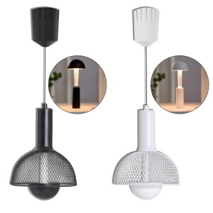 LED Akku Pendelleuchte 2-in-1  Höhenverstellbare...