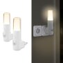 LED Orientierungsleuchte mit Bewegungsmelder  Nachtlicht mit Induktionsladung - Rund 2er-Set